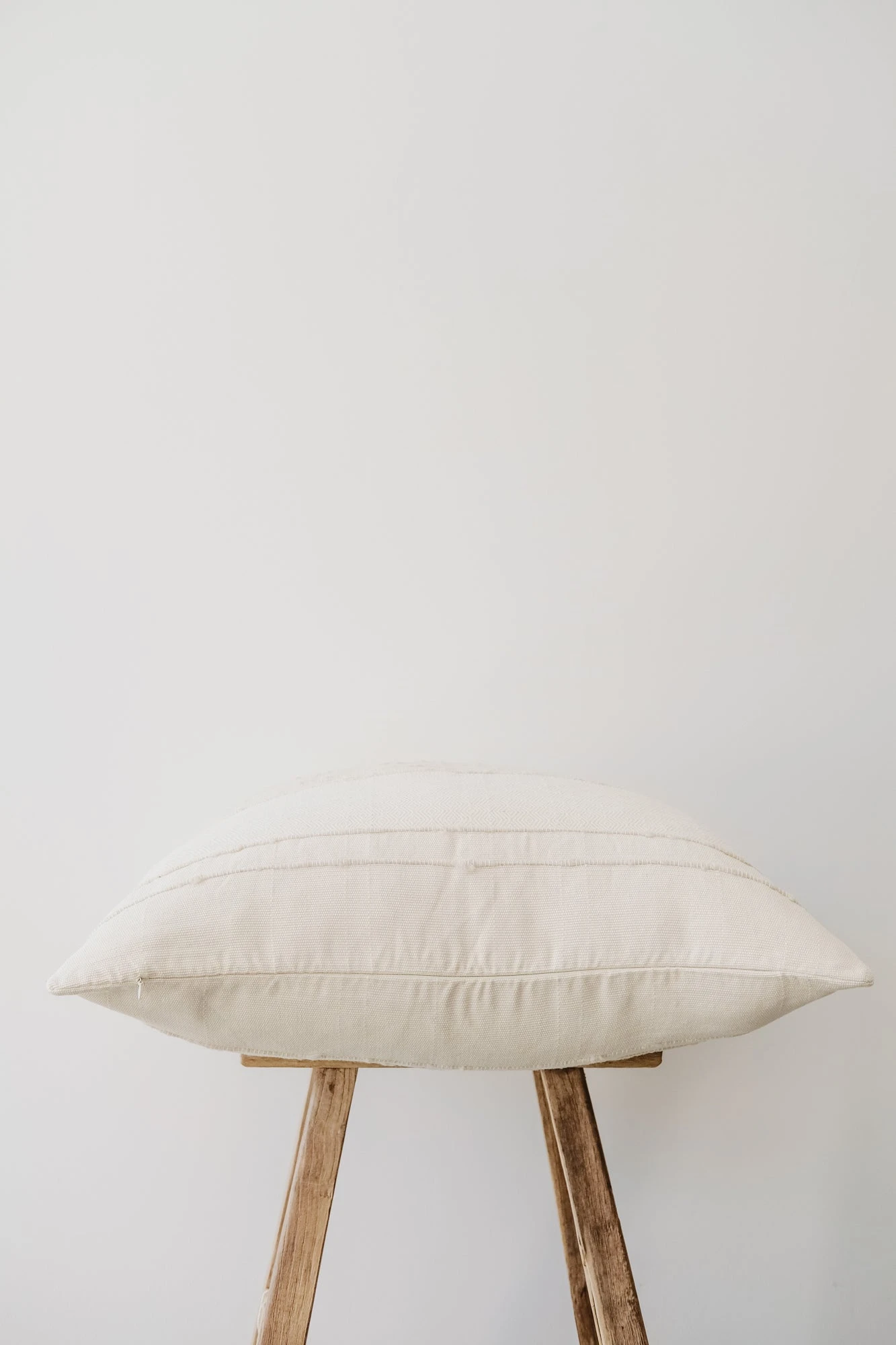 Ivory Stripe Handwoven Colombian Pillow 2 Ivory Stripe Handwoven Colombian Pillow - Image 2