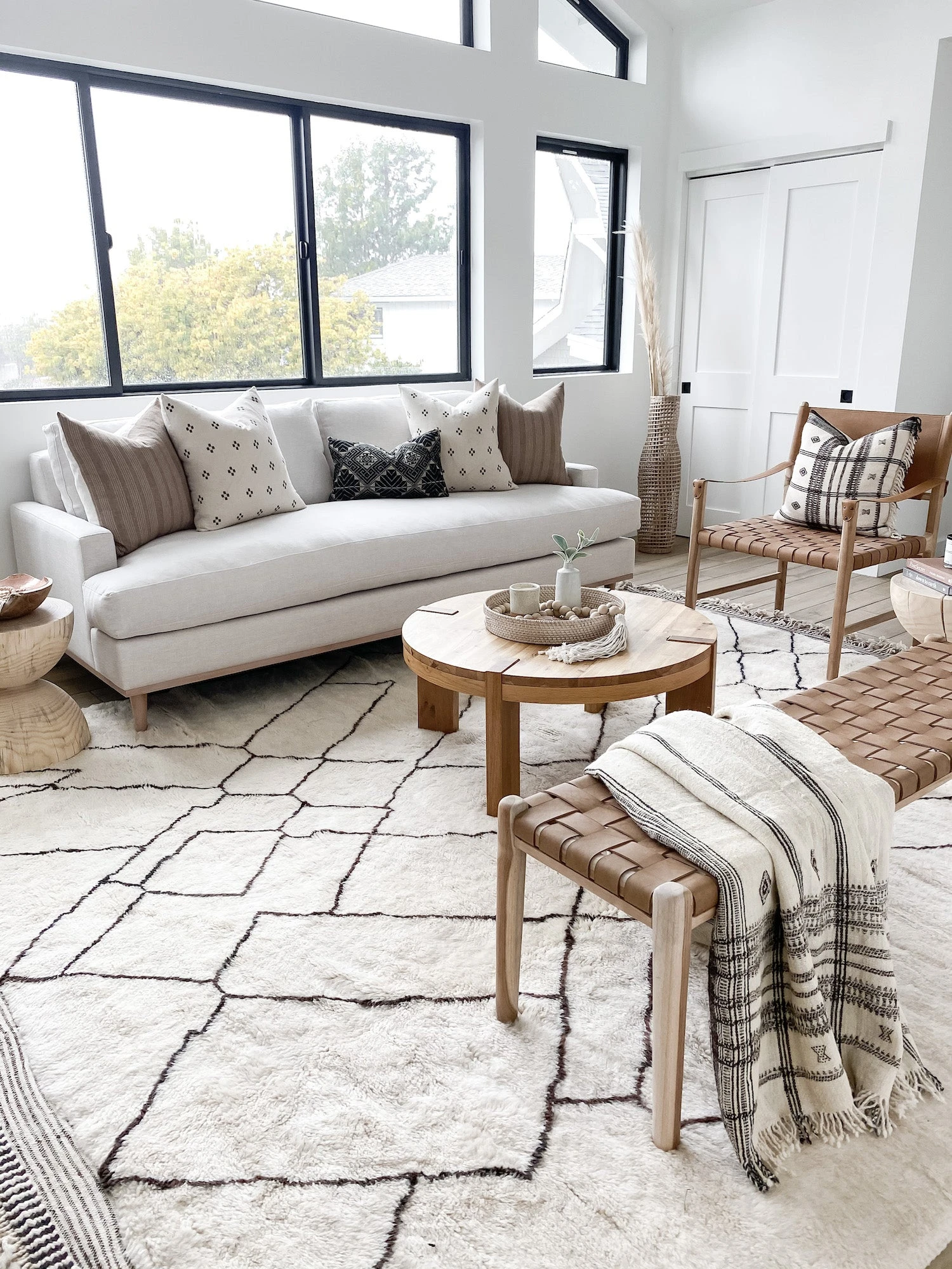 Brown Checkered Pillow 8 Brown Checkered Pillow - Image 8