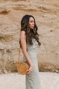 Tenganan Basket Crossbody - Round 10 Tenganan Basket Crossbody - Round -Saffron + Poe Styled Tenganan Basket Crossbody Round