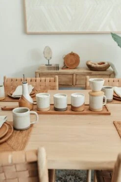 Uzumati Ceramic Bodie Pour Over -Saffron + Poe Styled Uzumati Ceramic Bodie Pour Over with Bodie Mug and Serving Tray