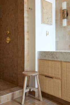 Vintage Stool - Second Quality -Saffron + Poe Styled Vintage Elmwood Stool d8fa6ead 5e8b 4b46 9a92 877711043cac