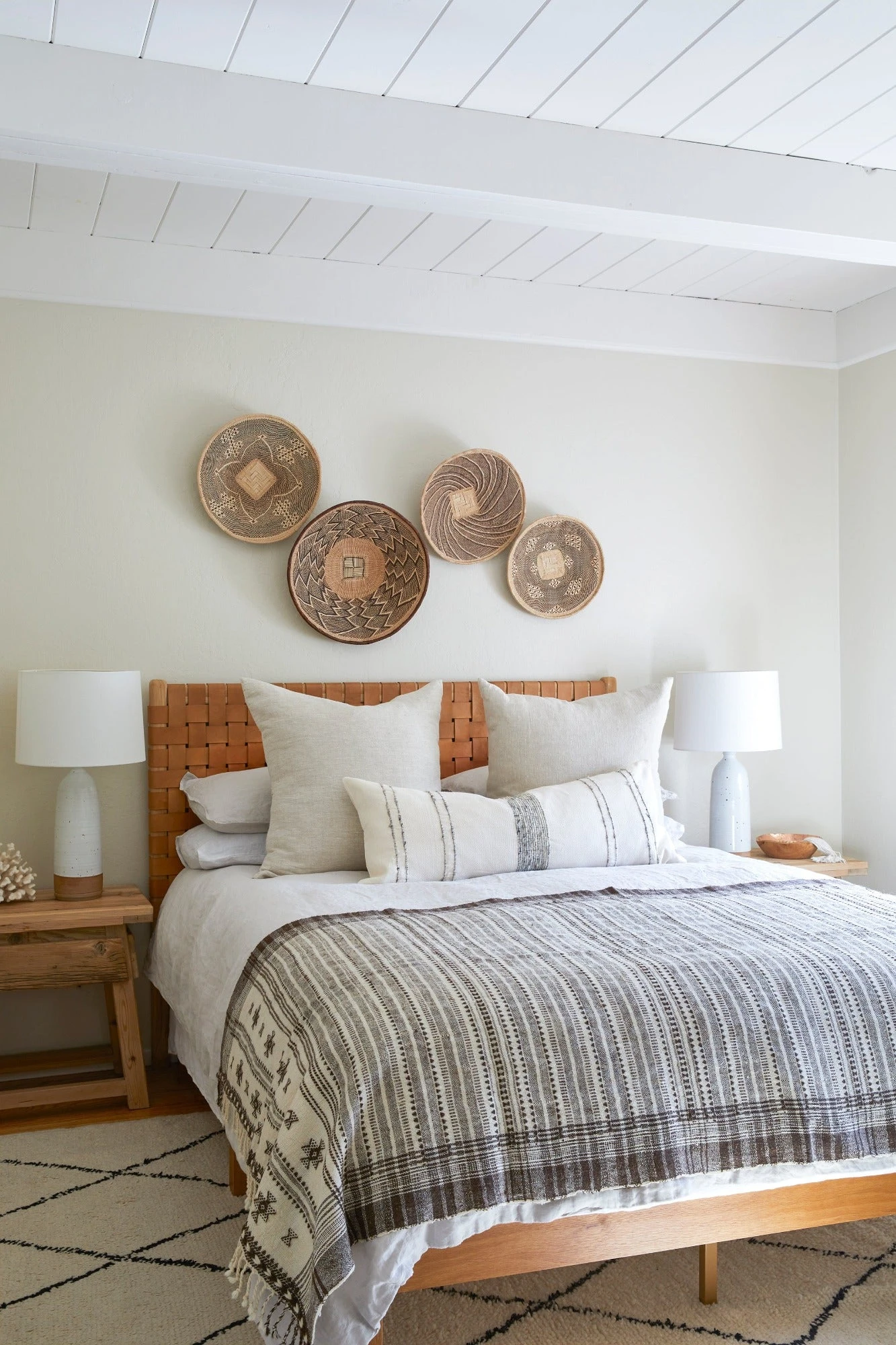 Handwoven Bhujodi Bed Throw - Natural 2 Handwoven Bhujodi Bed Throw - Natural - Image 2