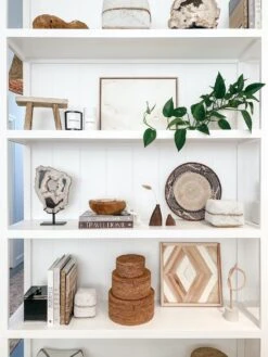 Hand-Beaded Bali Baskets - Solid White - Second Quality 8 Hand-Beaded Bali Baskets - Solid White - Second Quality -Saffron + Poe Styled Hand Beaded Bali Basket Solid White on shelf df3d5638 db01 451b 8400 e3612844646a