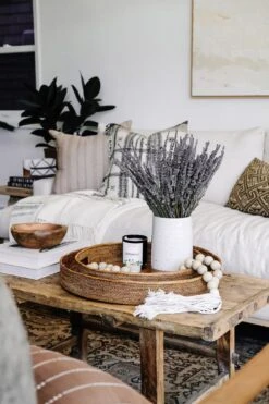 Round Tenganan Basket Trays (Set Of 2) -Saffron + Poe Styled Tenganan Trays Nesting Round