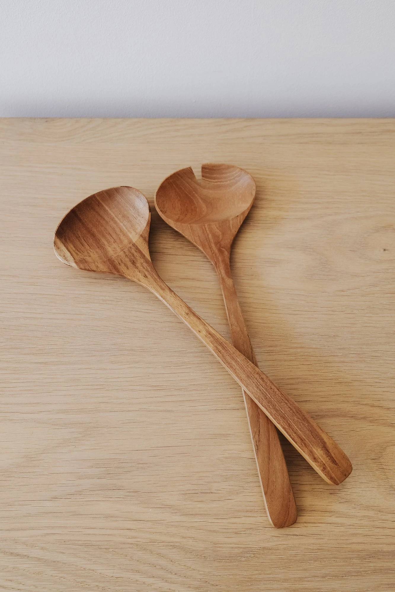 Teak Salad Servers 1 Teak Salad Servers