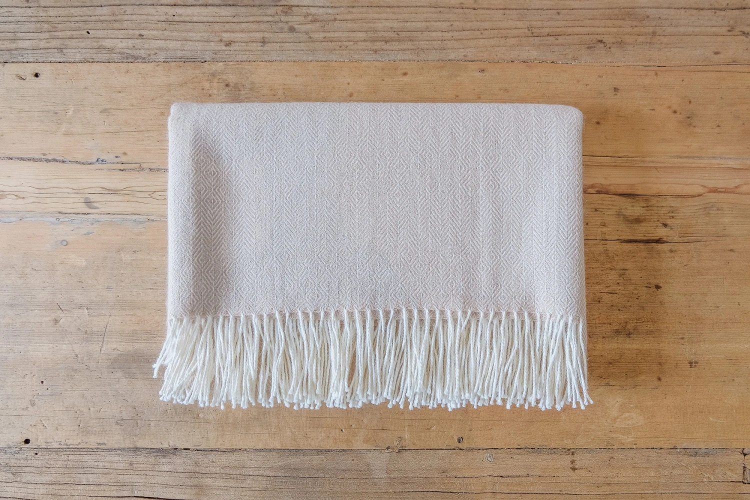 Baby Alpaca Throw - Beige 1 Baby Alpaca Throw - Beige