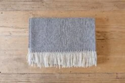 Baby Alpaca Throw - Charcoal Brown