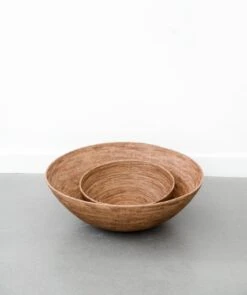 Woven Tenganan Basket - Second Quality 11 Woven Tenganan Basket - Second Quality -Saffron + Poe Two Stacked Woven Tenganan Baskets