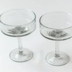 Handblown Hammered Coupe Cocktail Glasses, Clear - Set Of 4 -Saffron + Poe ef372ac7fb0849df9fb5a2a805c1314c
