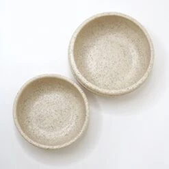 Hunny Bowls - Almond (Set Of Two) -Saffron + Poe f0ed8c46f08b4a5790a0f4a183457ec9