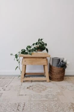 Vintage End Table - Cedar -Saffron + Poe vintage side table cedar